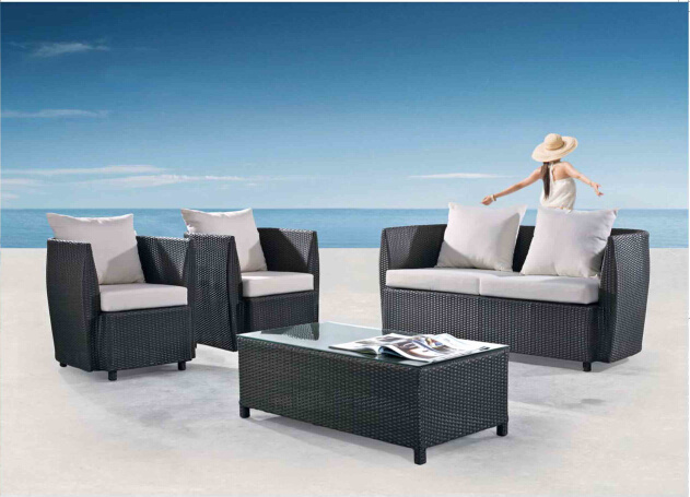 Outdoor Leisure Furniture Alu Rattan Sofa