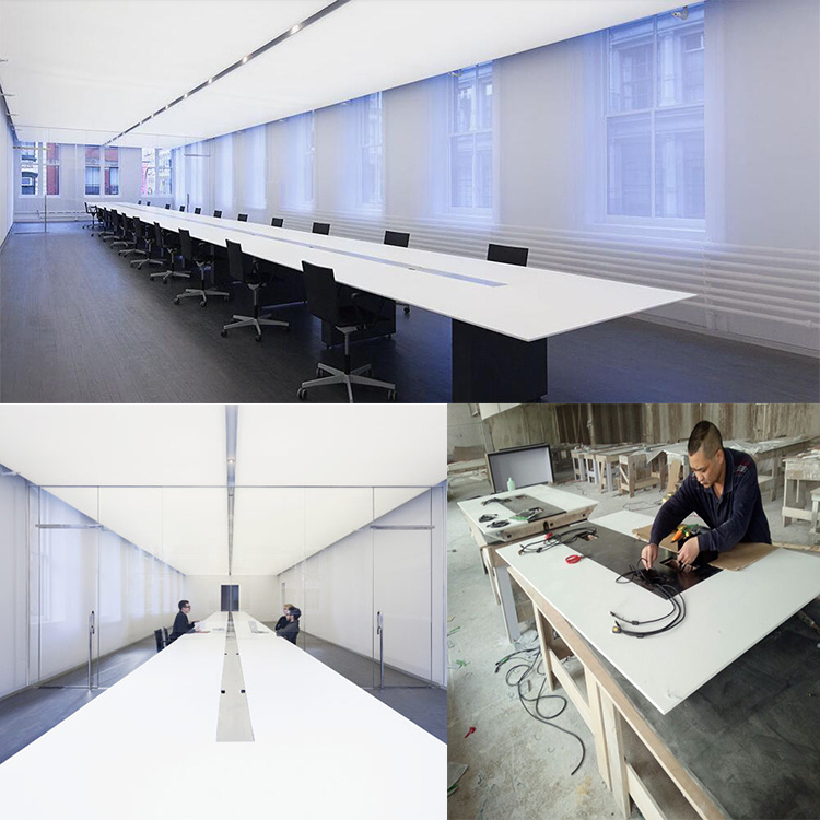 Chinese Office Furniture Rectangle Shape Long Conference Table New Design Meeting Table