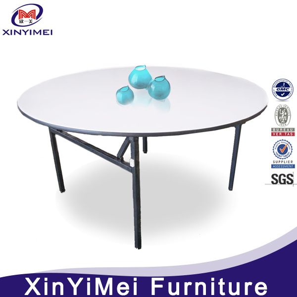 Plywood Round Banquet Folding Table Dining Table