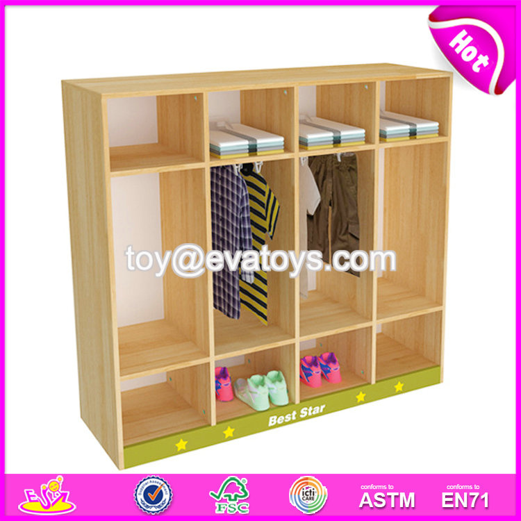 Wholesale Cheap Bedroom Furniture Wooden Kids Wardrobe with High Quality W08I005