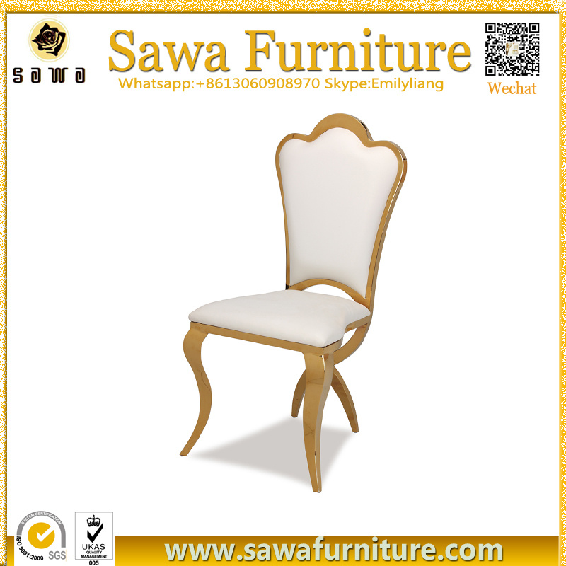 New Modern Stainless Steel Framed Dining Chair