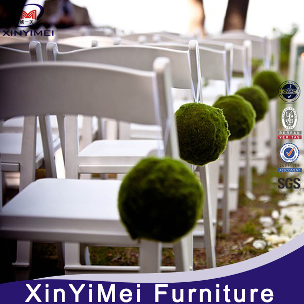 Cheapest Folding White Plastic Chair Resin Material