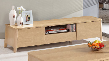 Wooden TV Table with Drawers for Living Room (GC1501-1)
