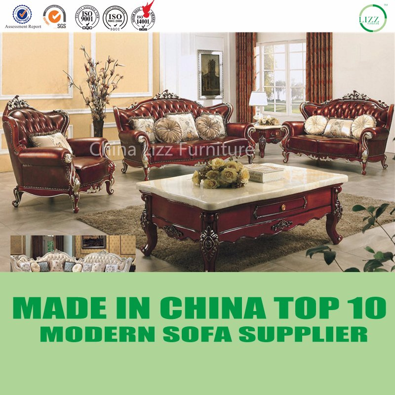 Luxury American Tufted Italian Leather Chesterfield Sofa Living Room Furniture