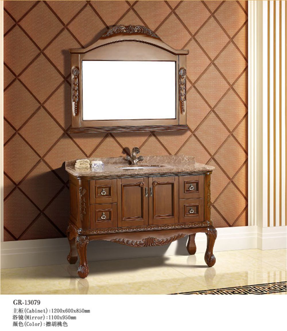 Wooden Furniture Bathroom Cabinet (13079)