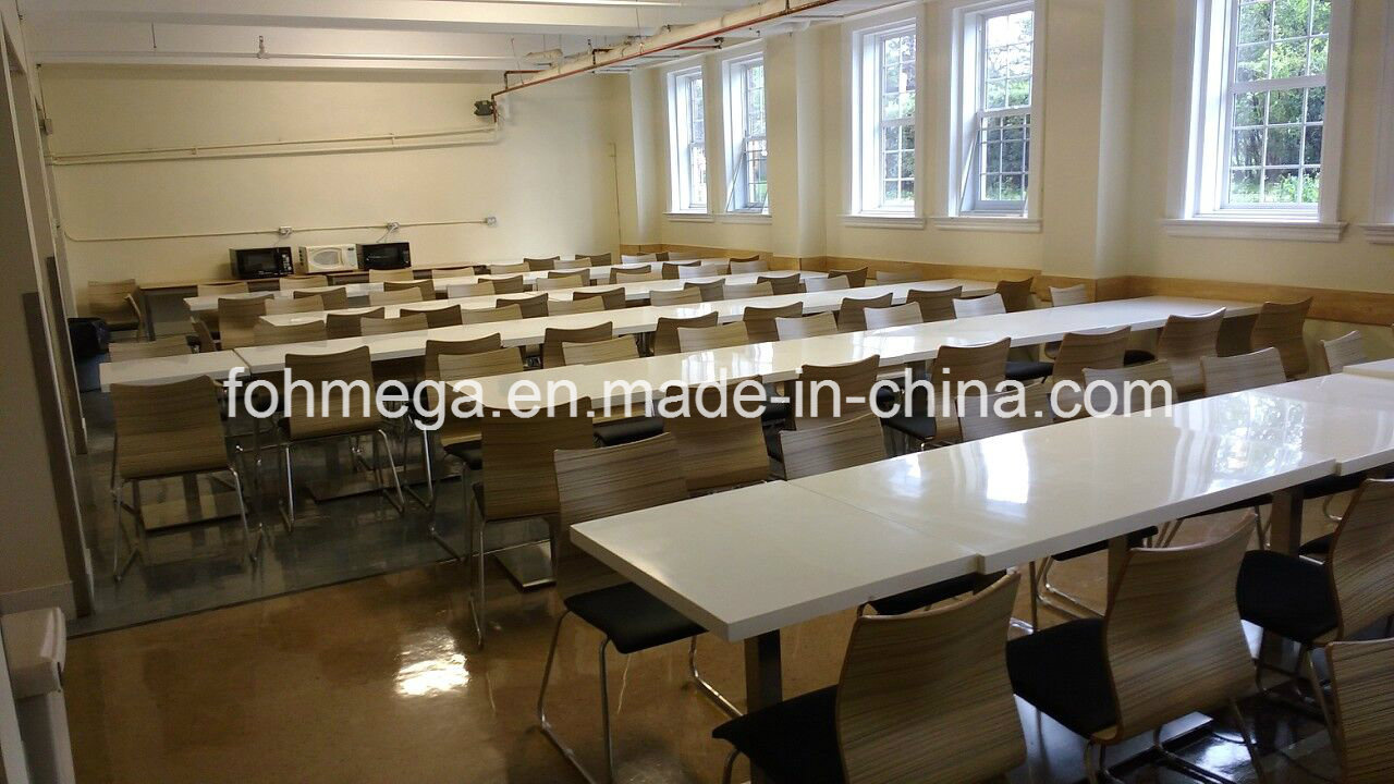 High School Canteen Furniture Solid Surface Table Set (FOH-RFST1)