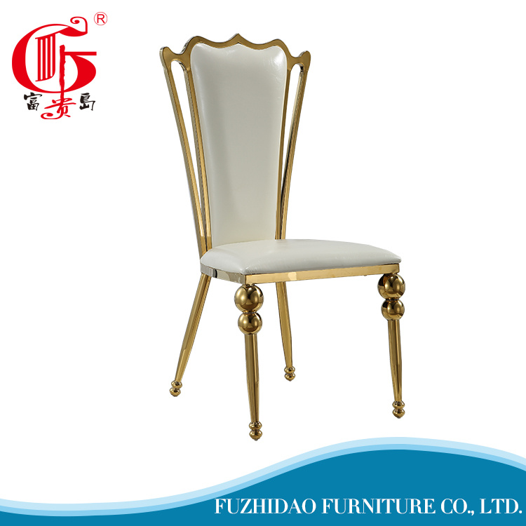 Antique Hot Sale Cheapest High Back Golden Dining Chair
