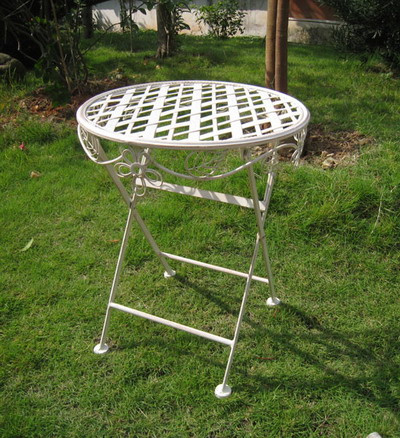 Very Nice Decorative Antique Round Metal Children Table