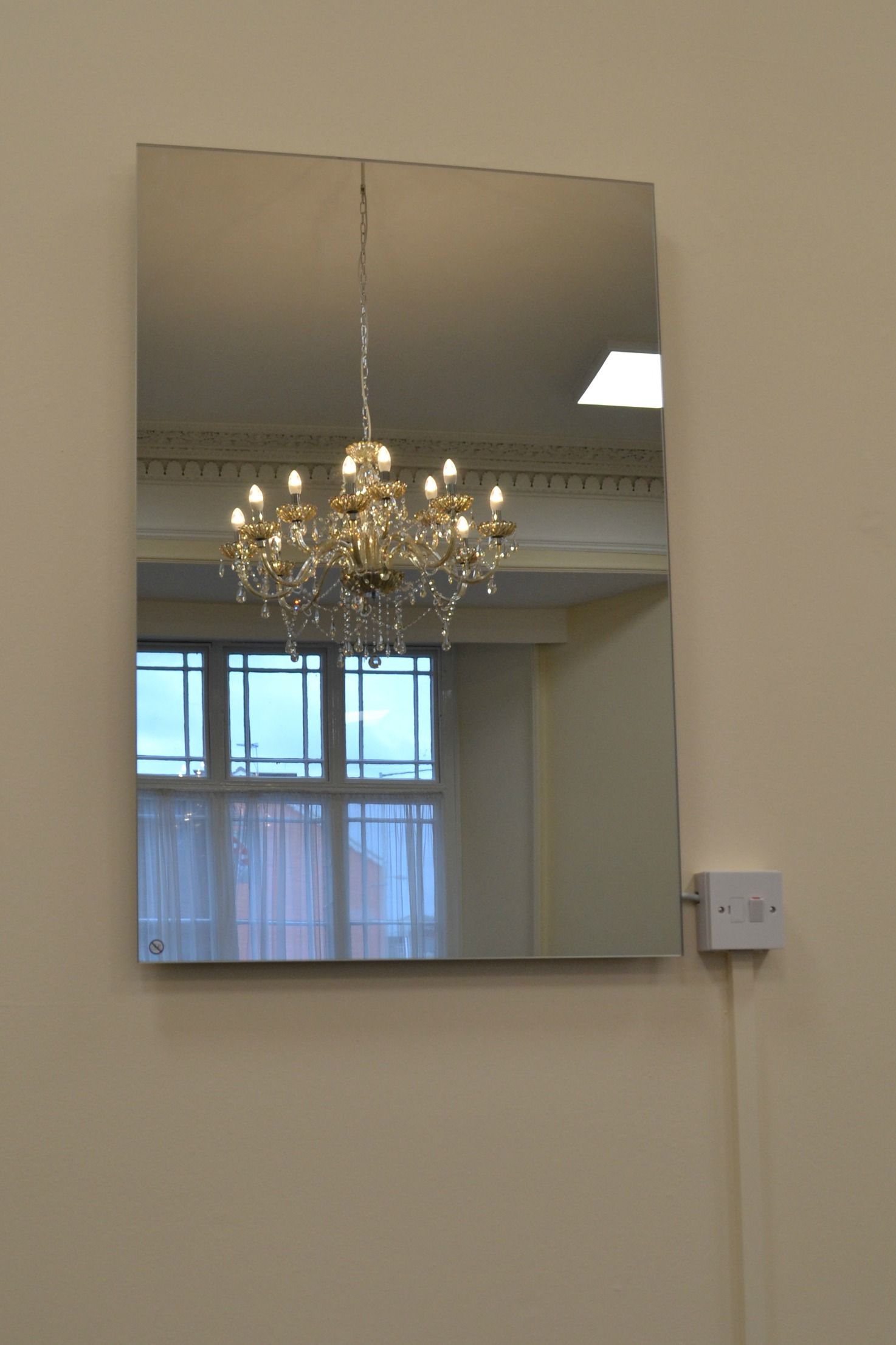 Frameless Clear Tempered Safety Silver Mirror for Fronted Radiators Heater Panel