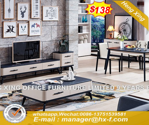 8 Corner Transparent Standard Size Coffee Table (UL-MFC069)