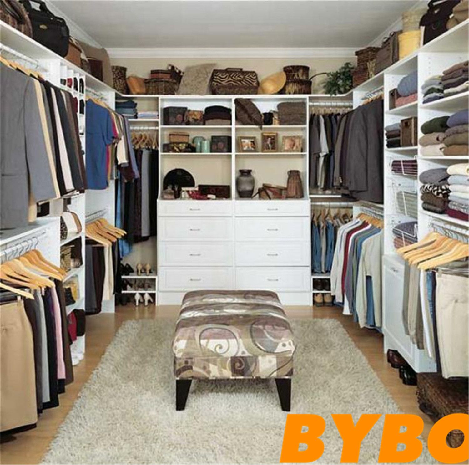 Customized Melamine Finish Wardrobe