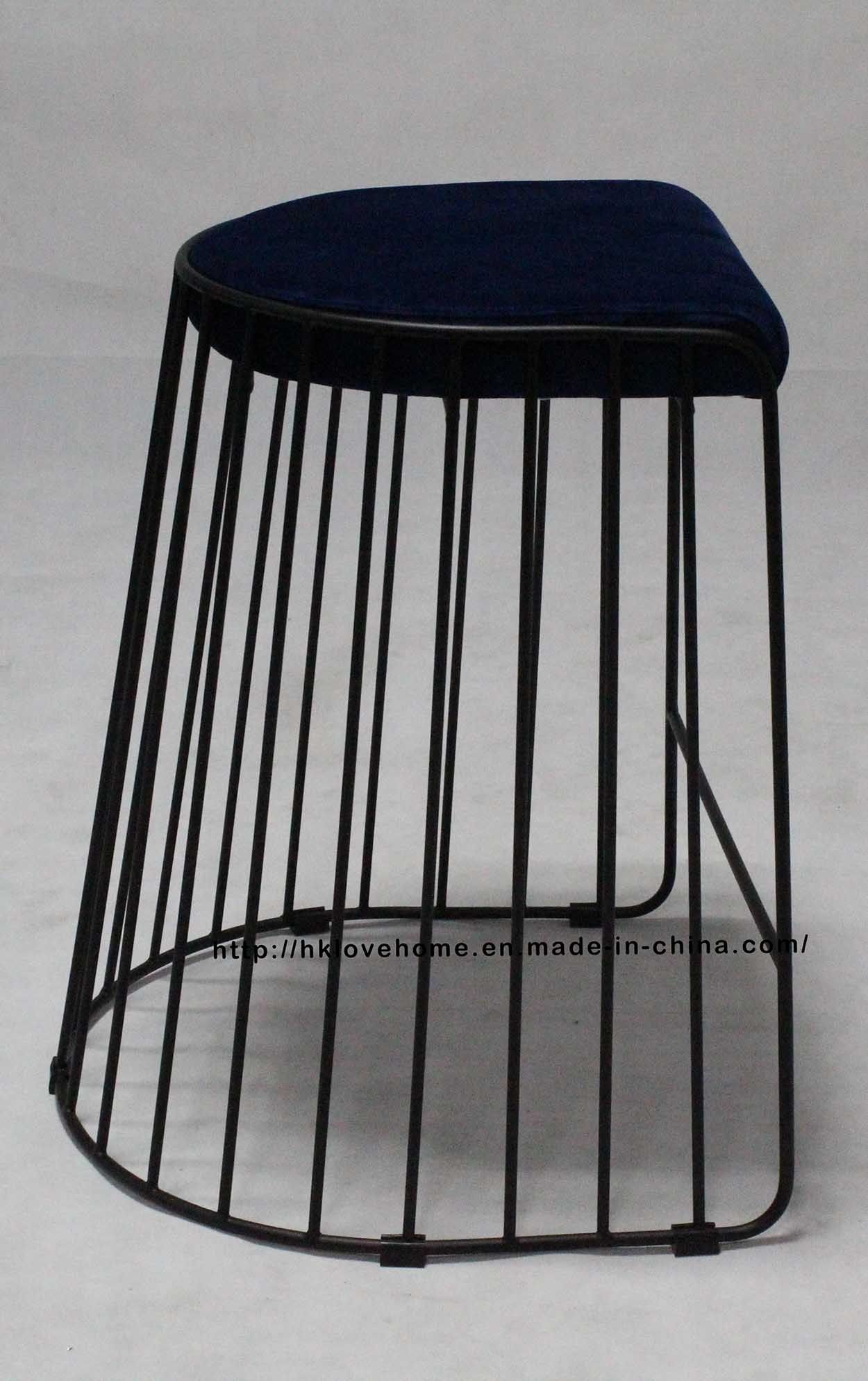 Morden Steel Restaurant Stackable Wire Dining Counter Barstools Furniture