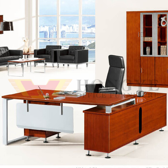 Wooden Panel Metal Foot General Manager Office Furniture (HY-D0618)