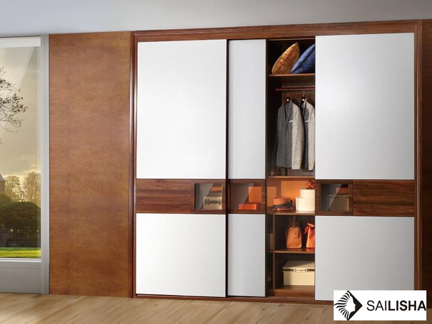 Modern British Home Bedroom Hotel Furniture Wood Closets Wardrobe