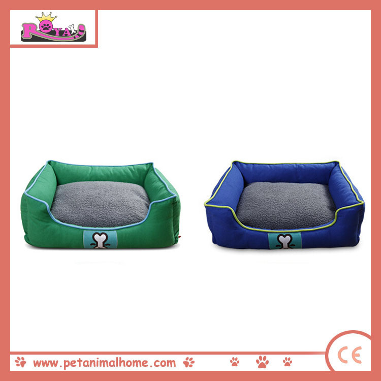 Pet Bed for Dogs in Green and Blue