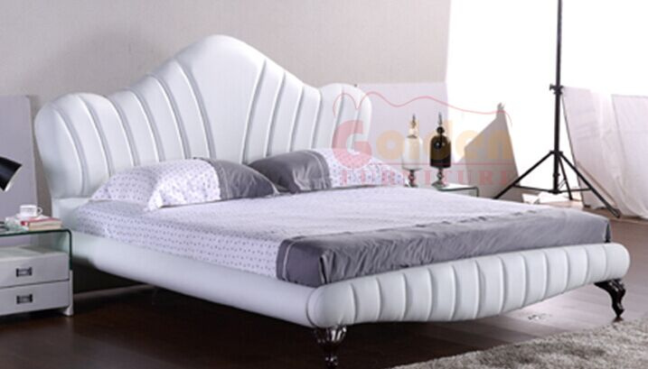 Design Furniture Double Size Soft Leather Bed Model 1067#