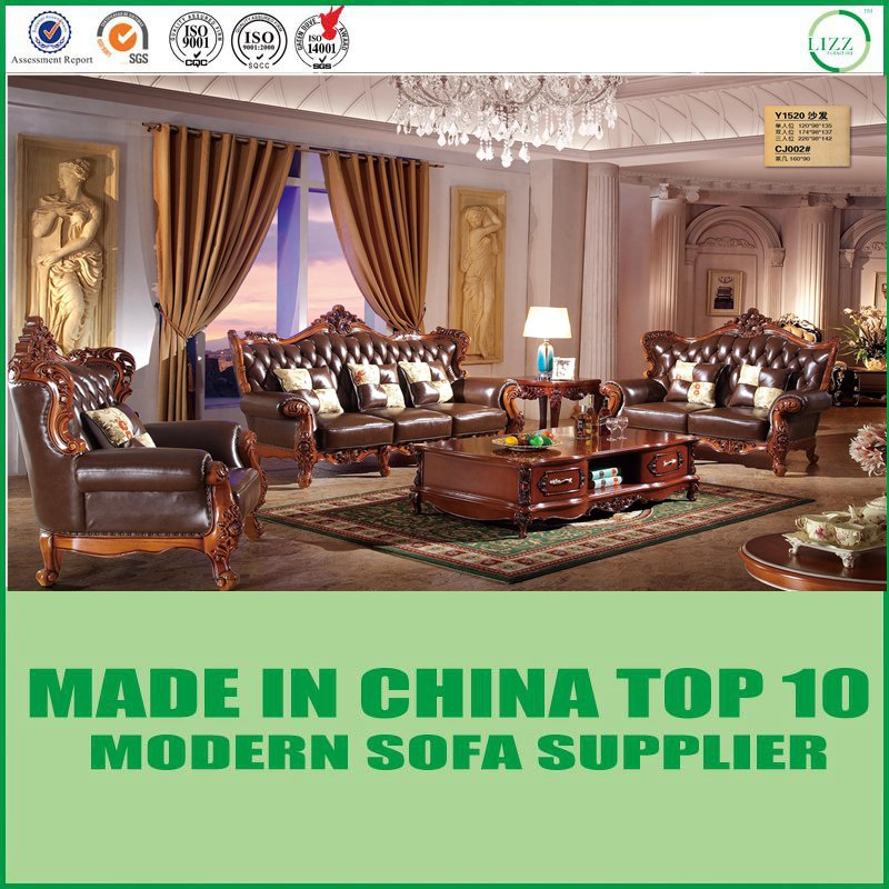 European Luxury Modern Living Room Italian Leather Sofa
