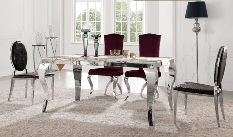 Exquisite Design Square Shape Perspex Dining Table Set