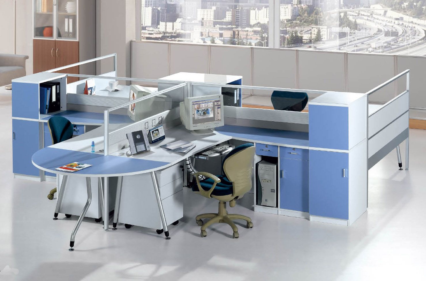 Customized Office Furniture Wooden Workstation Modular Desk