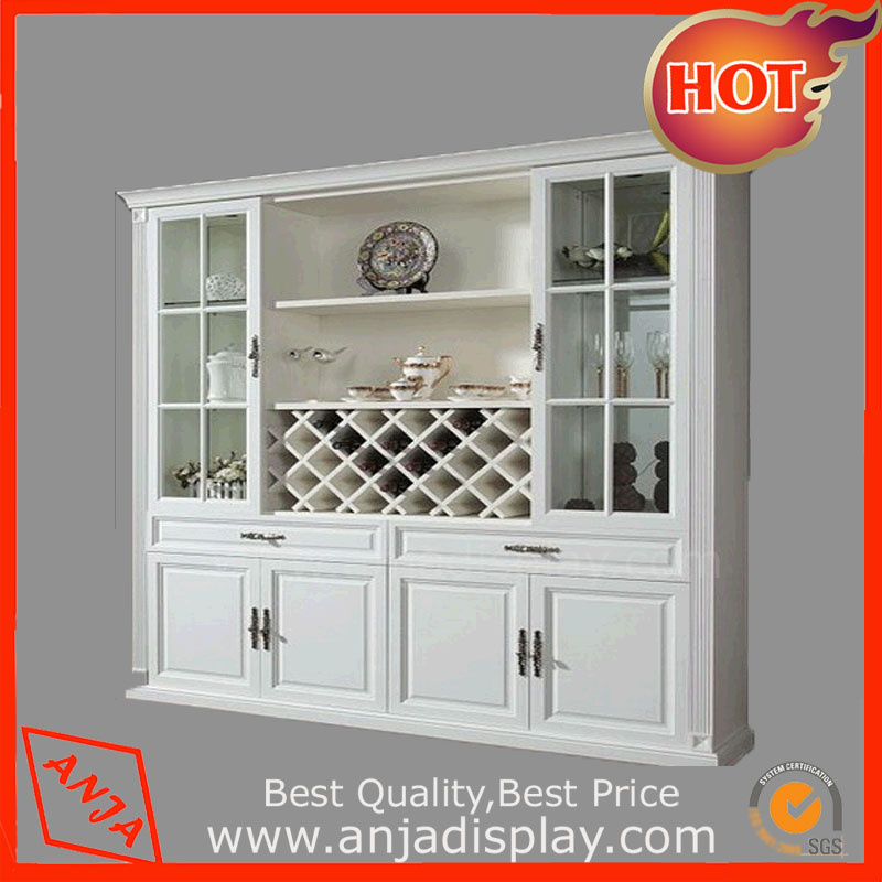 Wooden Display Cabinets with Wine Storage