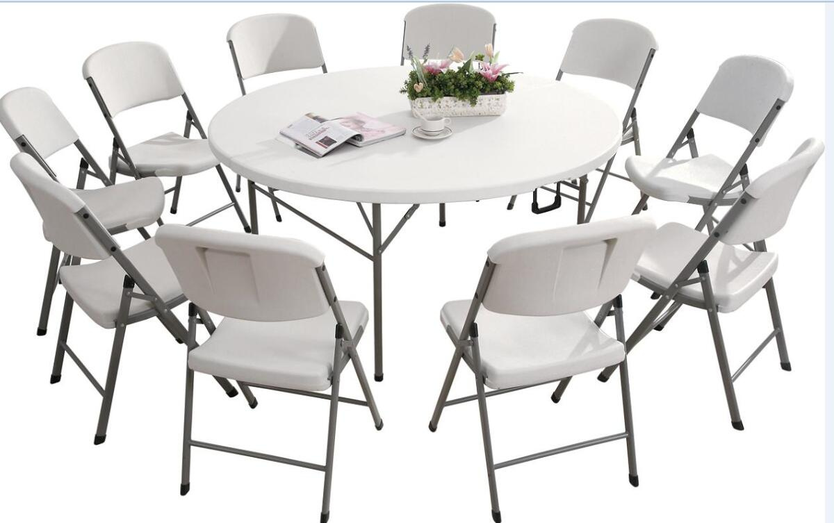 5FT Garden Outdoor Round Plastic Table