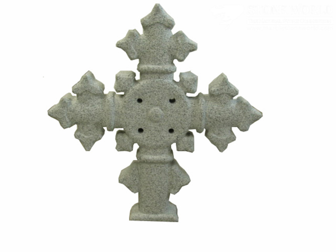 Granite Stone Monument / Tombstone with Custom Design - T32