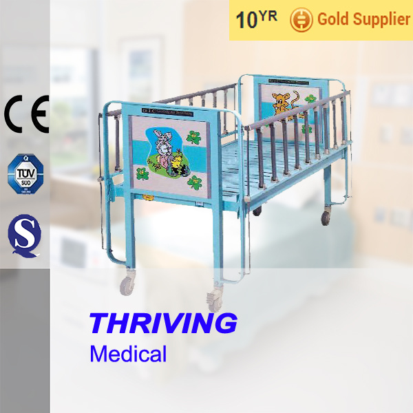Thr-CB002 Stainless Steel Hospital Cartoon Childern Bed