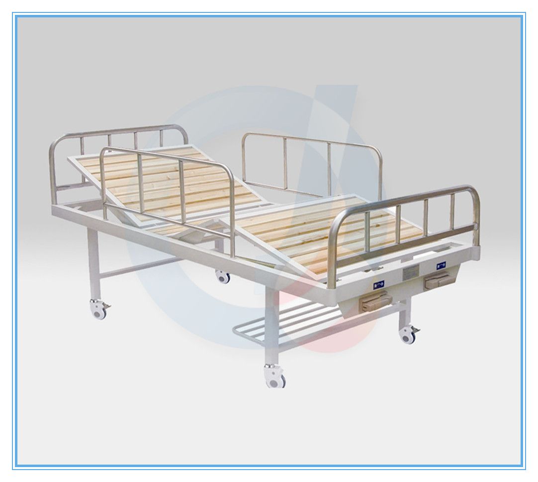 Three Crank Medical Equipment Manual Hospital Bed