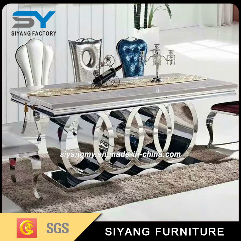 Modern Stainless Steel Restaurant Kitchen Dining Table
