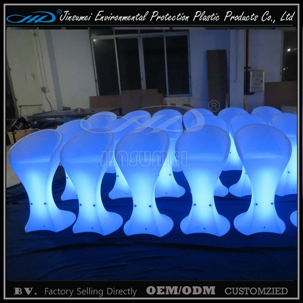 Recharging Colorful RGB Outdoor LED Bar Chair