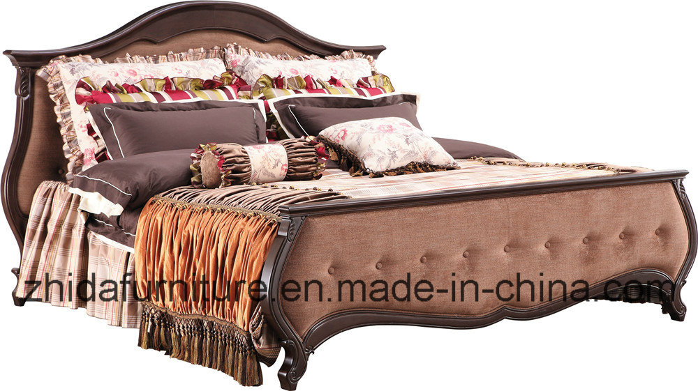 Classical Bedroom Furniture/Fabric Bed/European Bed