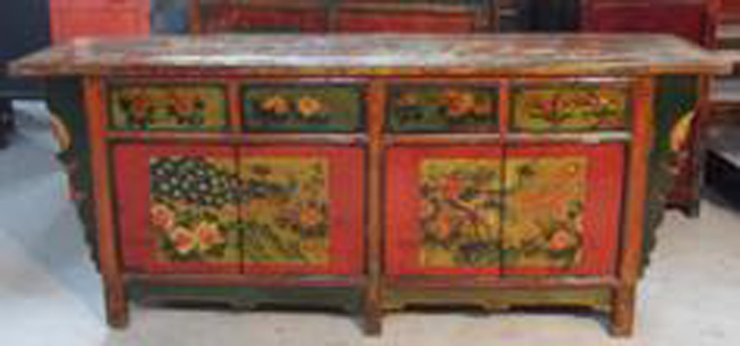 Chinese Antique Furniture Mongolia Cabinet