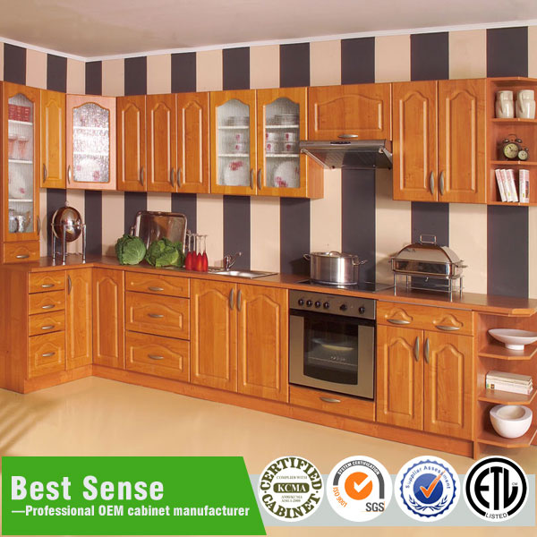 Flat Pack PVC Modern Kitchen Cabinet Designs