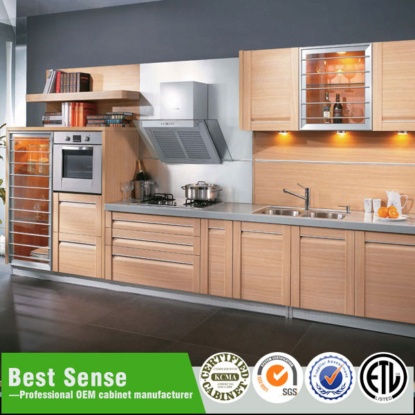 Modern White PVC Kitchen Cabinet with Door Shape