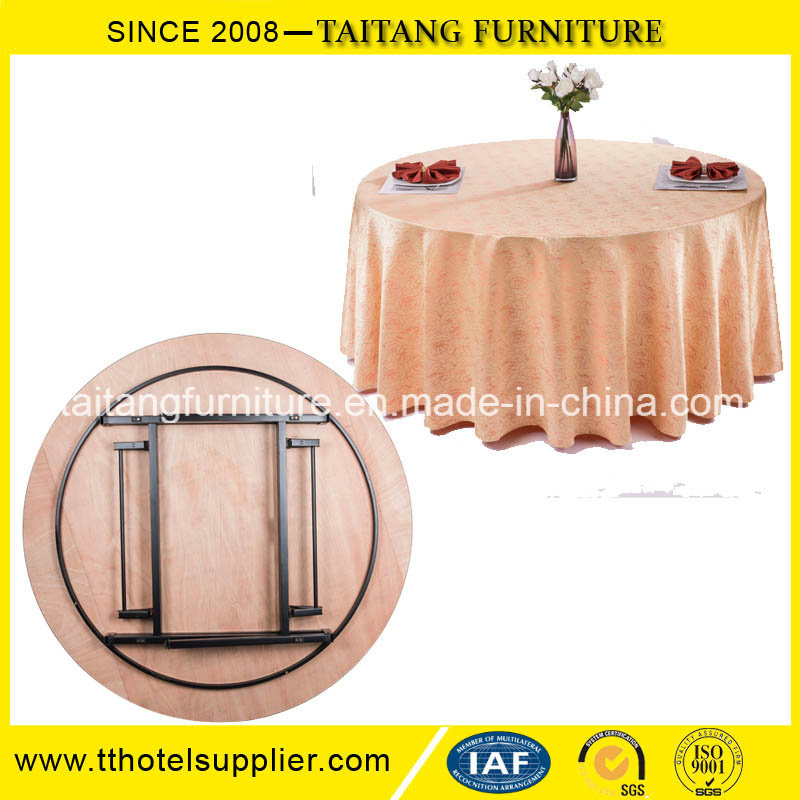 2016 Hot Sale Hotel Banquet PVC Top Folding Dining Table