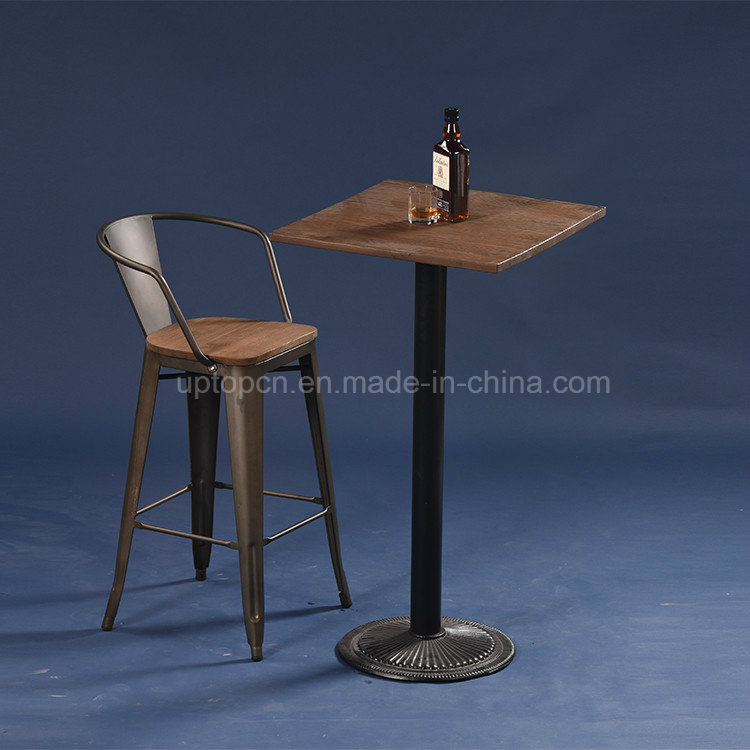 Vintage Style Industrial Metal Bistro Bar Table (SP-BT702)