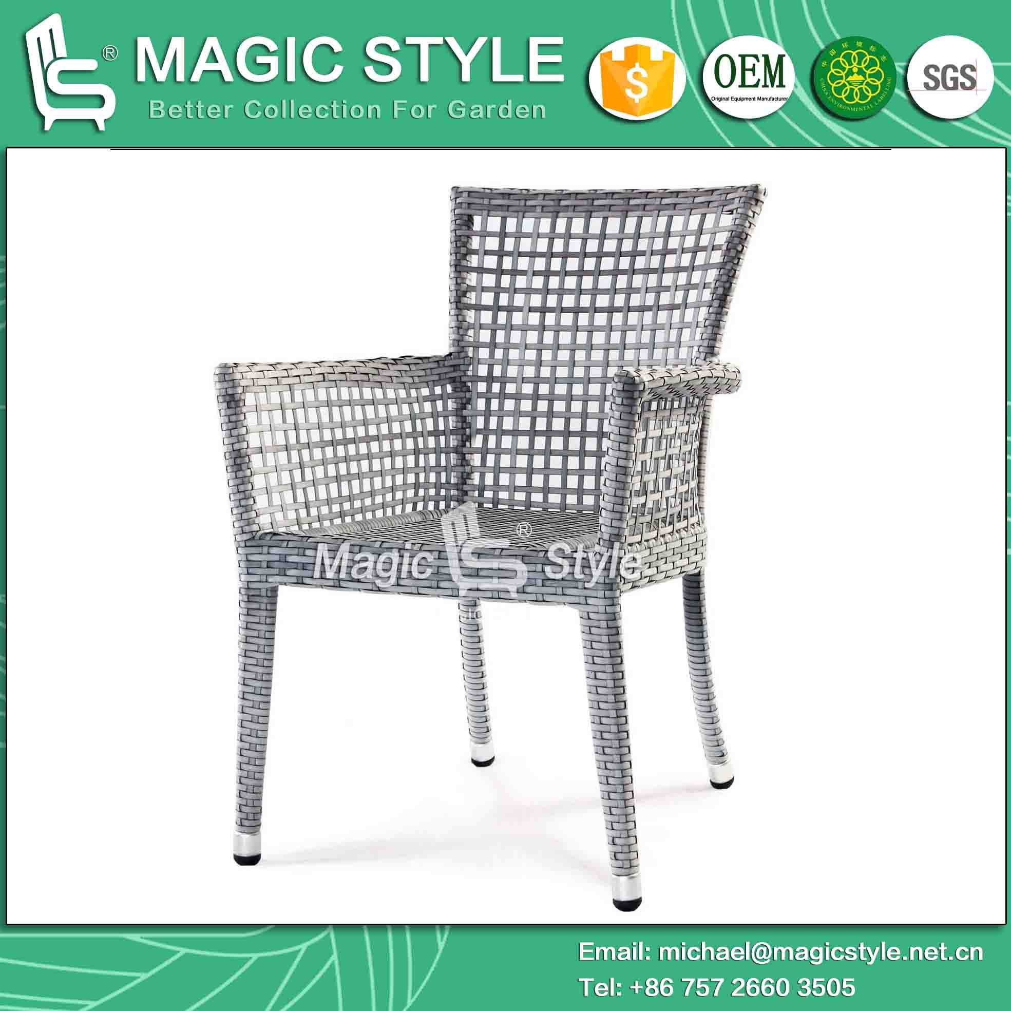 Wicker Chair Rattan Chair Armchair Dining Chair (MAGIC STYLE)