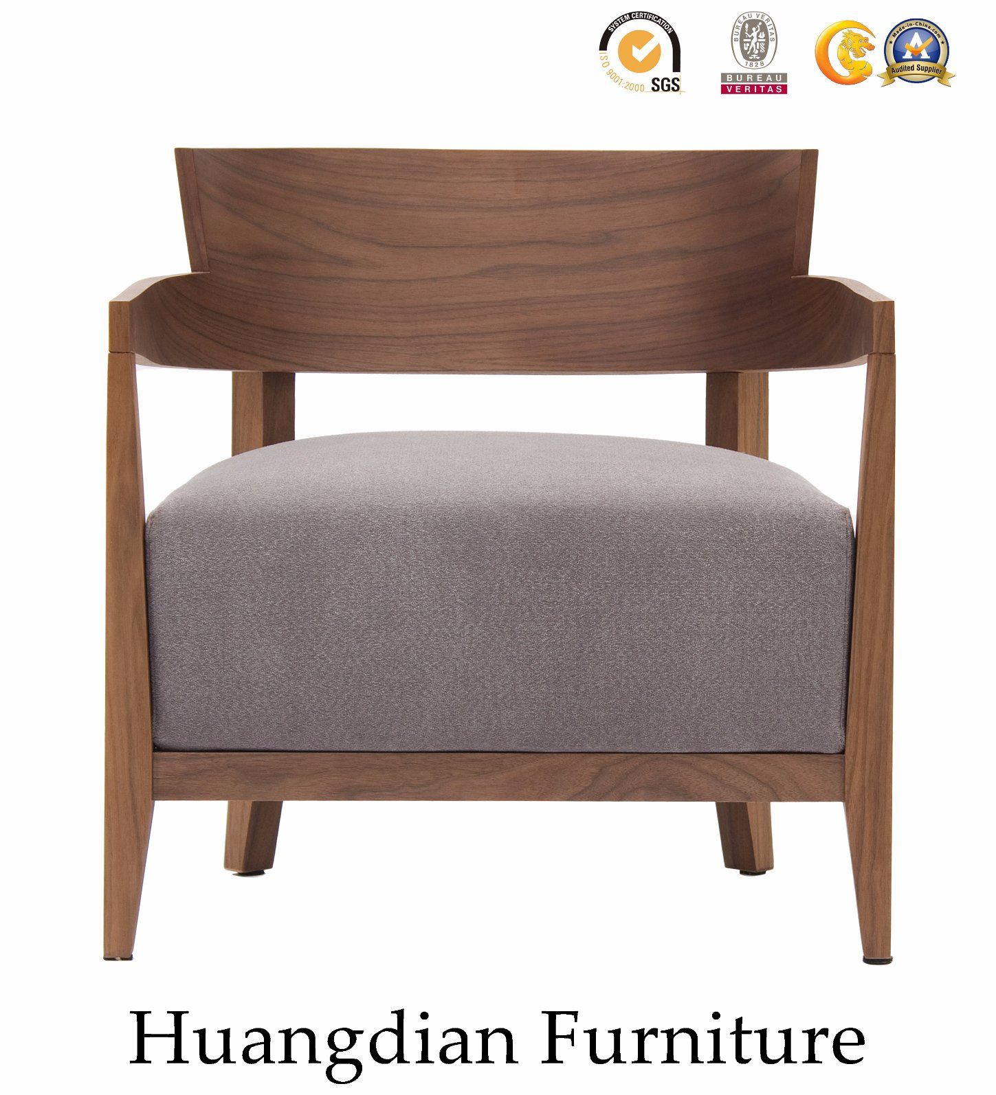 Wooden Living Room Furniture Leisure Chair Sofa Armchair (HD530)