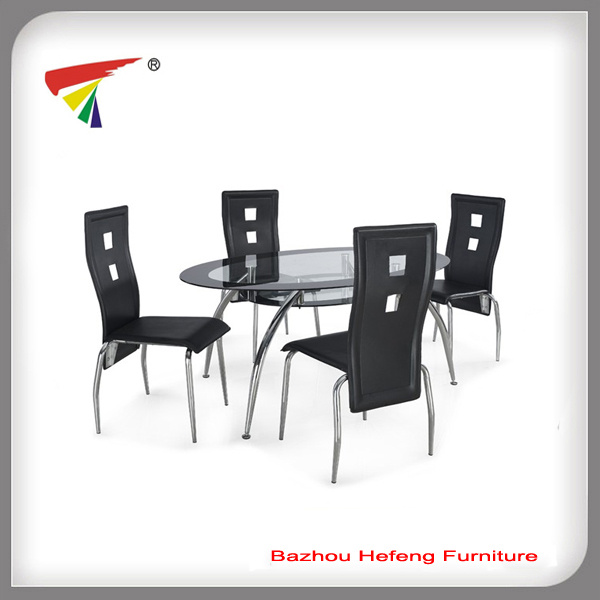 Tempered Glass Dining Set Livingroom Furniture (DT047)