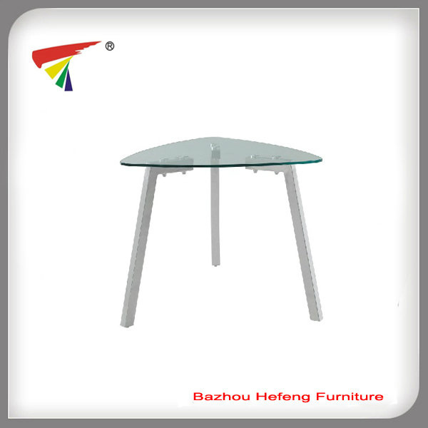 Promotion Price Triangle Shape Glass Tea Table (CT006)