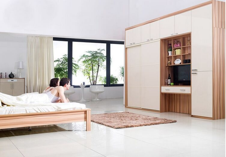 Melamine/Mdfcabinet Wardrobe Customized Bedroom Wardrobe Design
