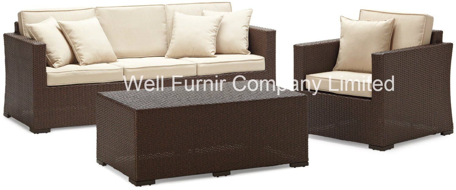 Garden Living/Rattan Garden Sofa/Conversation Sofa Set/Wicker Sectional Sofa Set