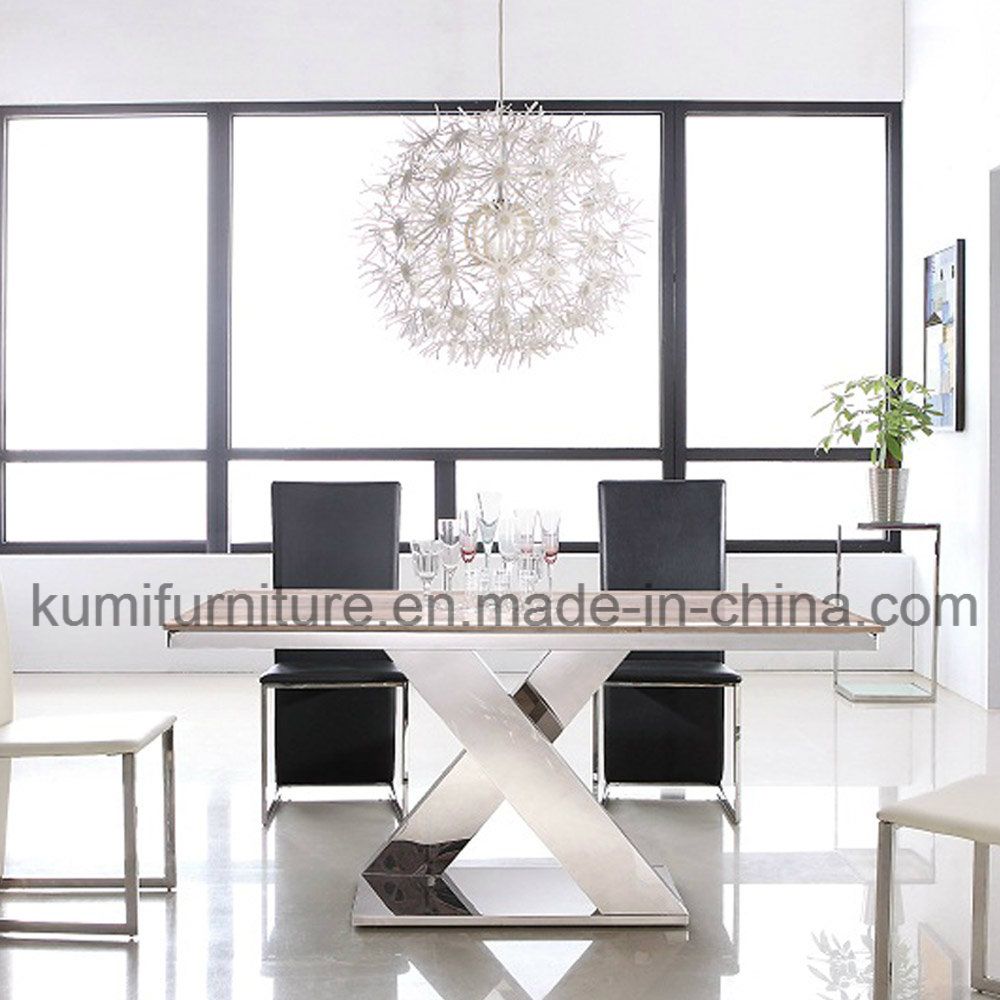 Home Style Dinner Table with Marble Top