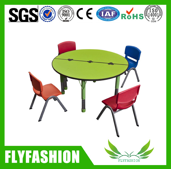 Kid Furniture Wooden Round Kids Study Table for Sale (SF-12C)