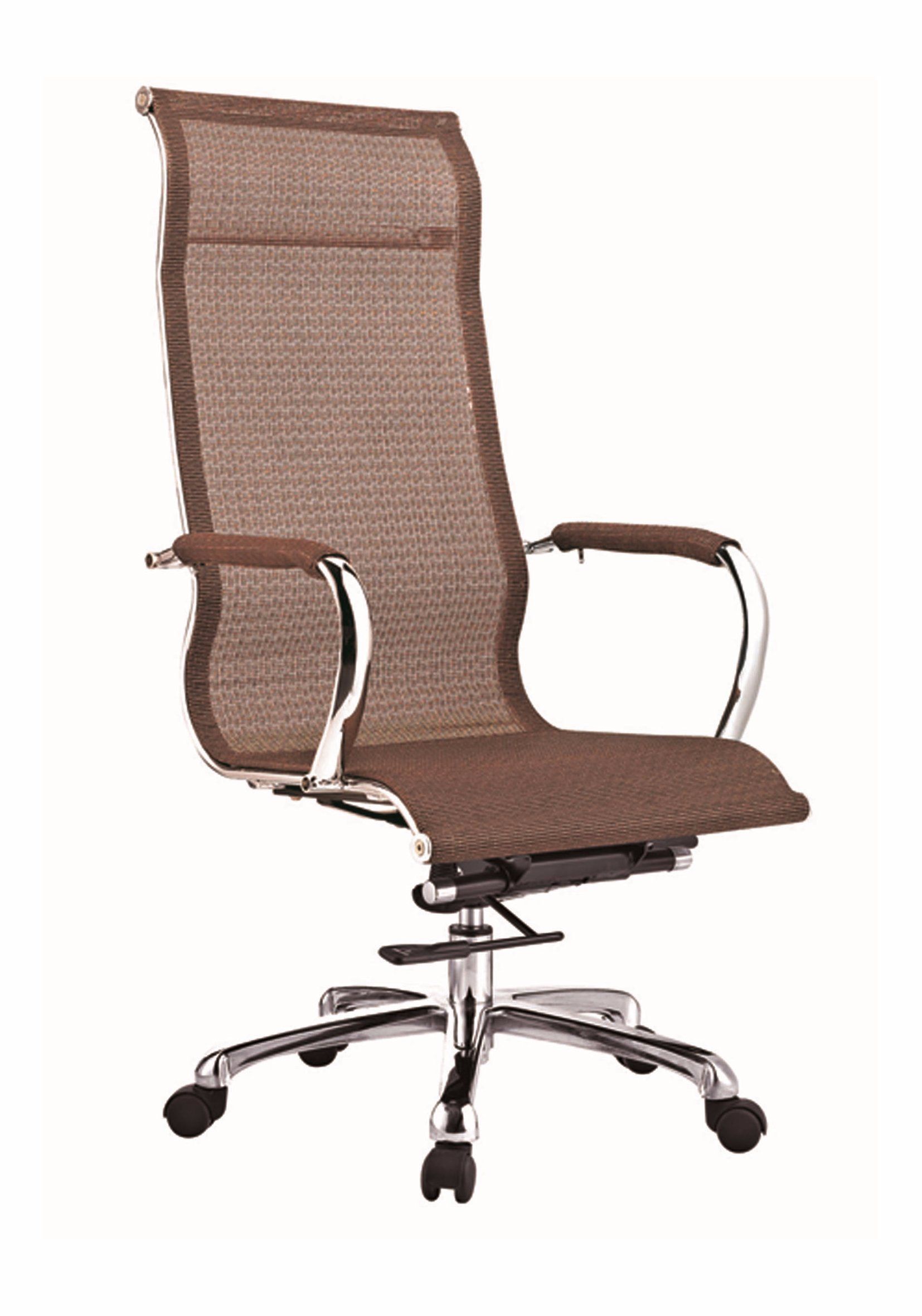 High Back Ventilate Metal Rack Reception Game Desk Chair
