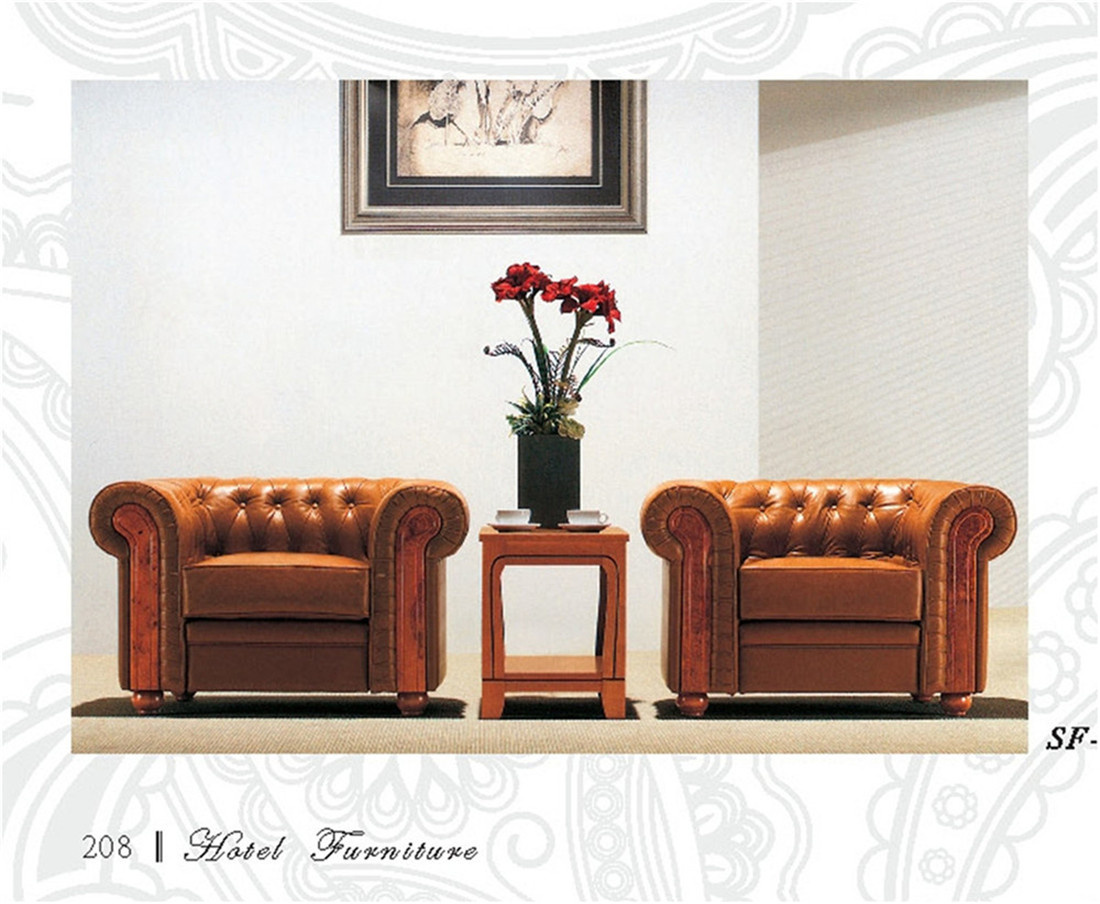 Modern High End Hote Sofa Solid Wood Furniture