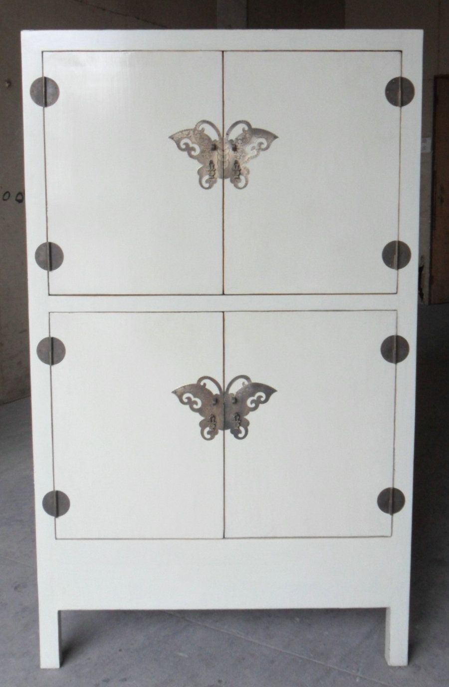 Antique Furniture Painted Cabinet in White Lwa361