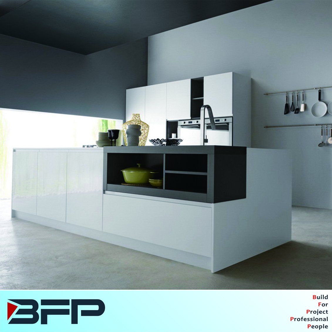 Luxury Wooden Home Furniture Laminated Kitchen Cabinets