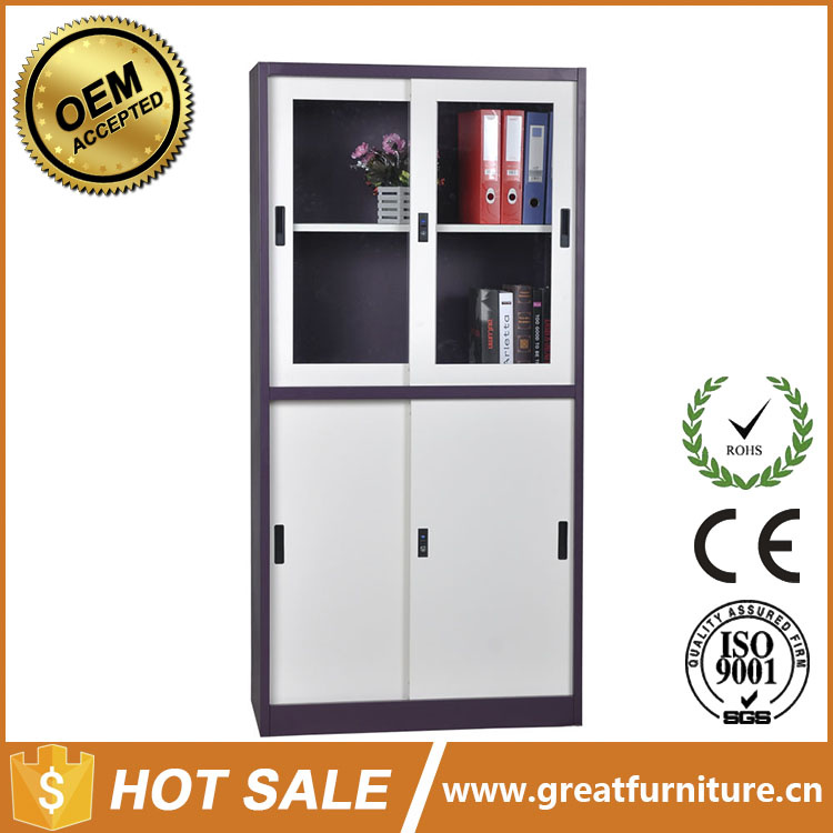 Top Quality up Sliding Glass Door Metal Cabinet