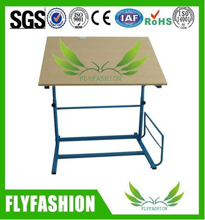 Adjustable Wooden Drafting Student Paint Table for Painter (SF-08T)